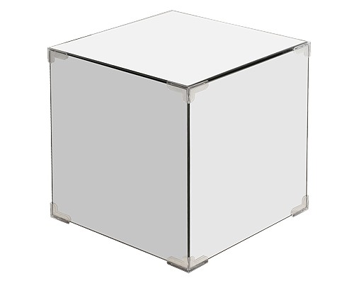 Mirror Cube coffee table to hire