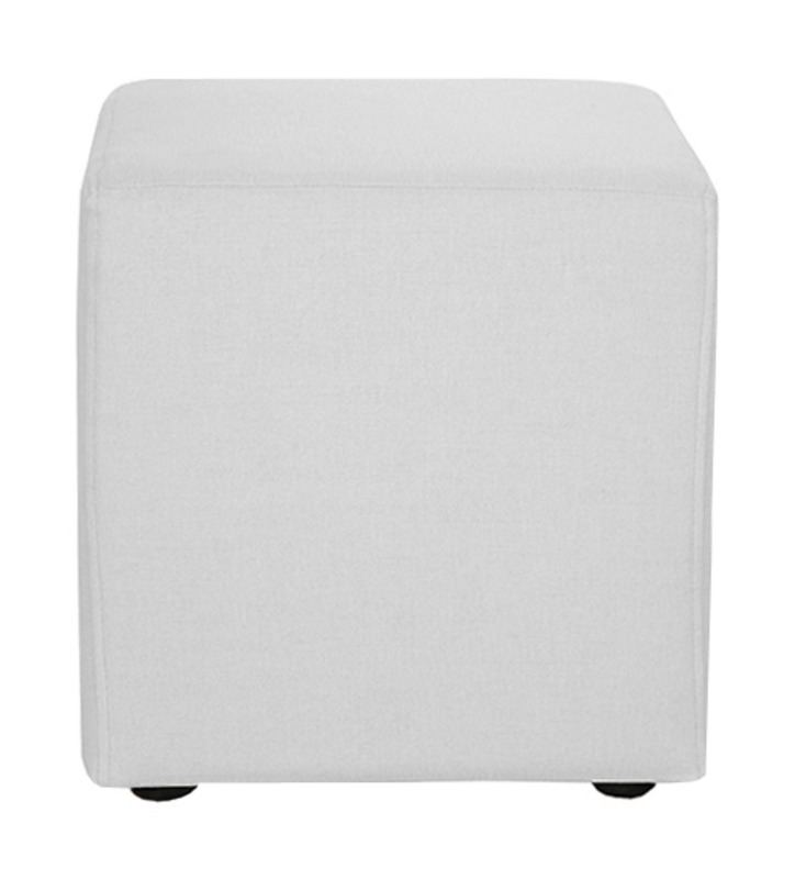 White leather cube for hire